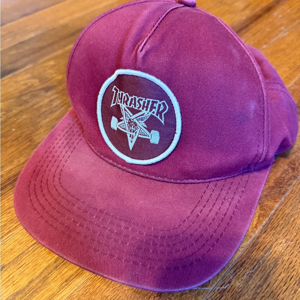 Thrasher Burgundy Hat with Logo